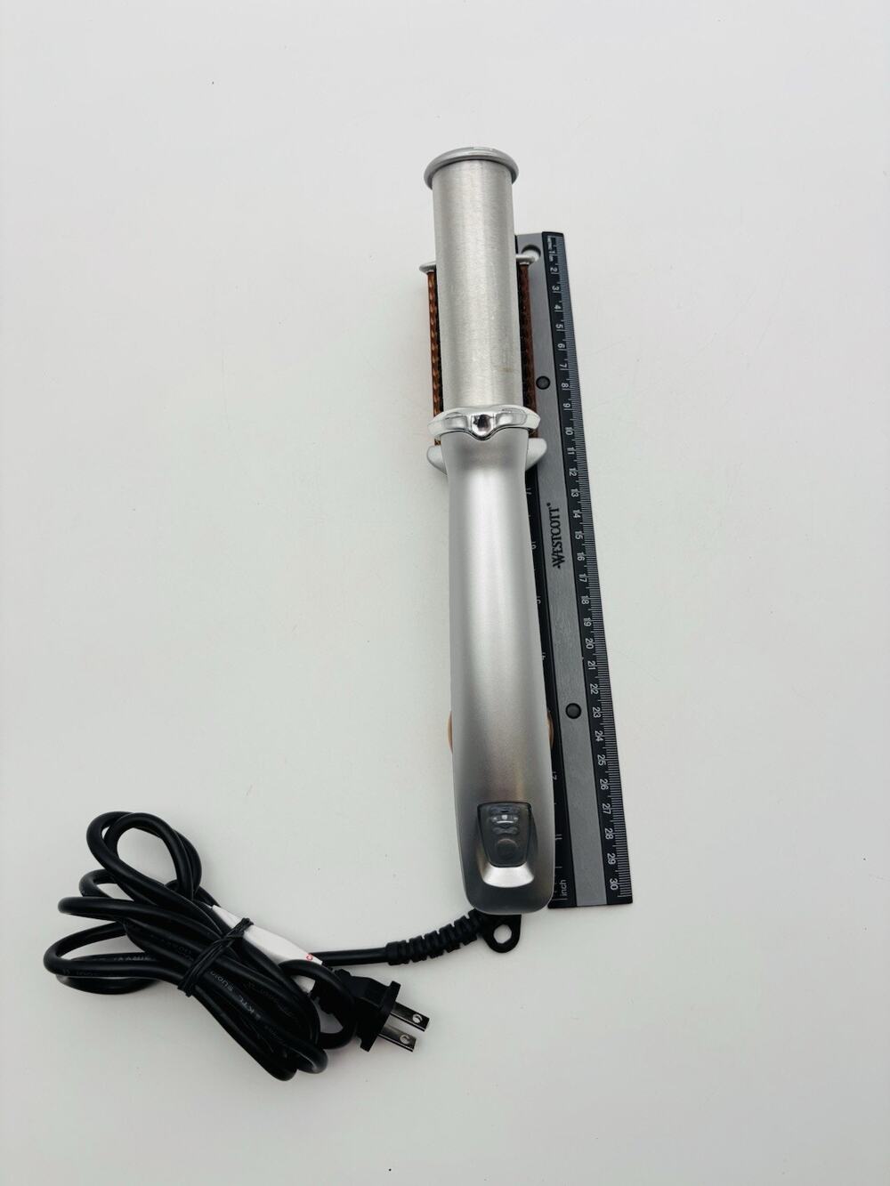 InStyler Original Rotating Hot Iron Brush 1.25" Barrel Silver Orange IS1001